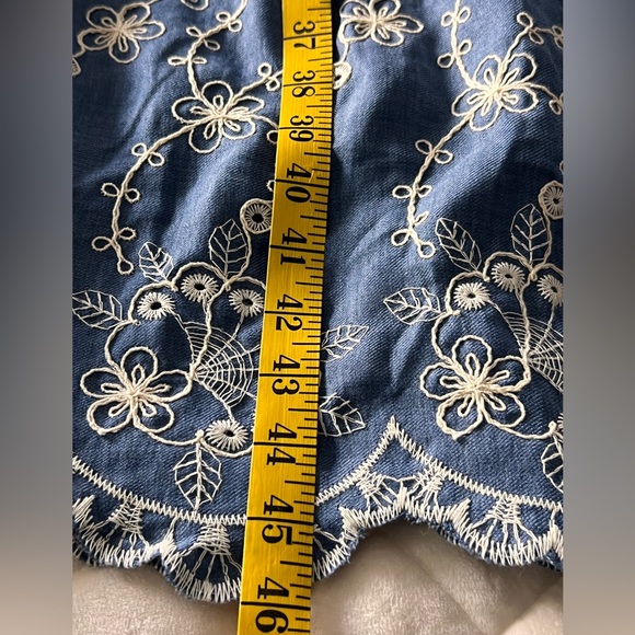 Hayden Navy Eyelet Lace Puff Sleeve Dress NWT 1XL - Picture 13 of 14